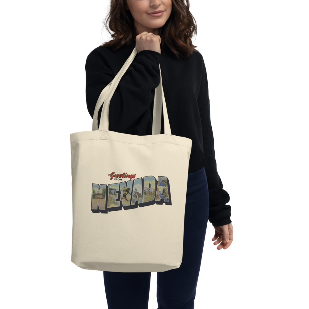 Greetings from Nevada Eco Tote Bag