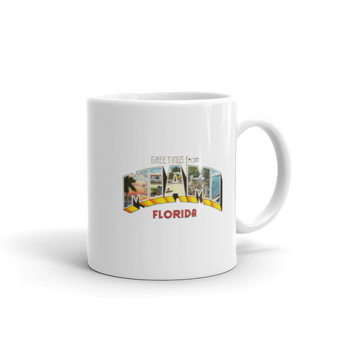 Greetings from Miami, FL Mug