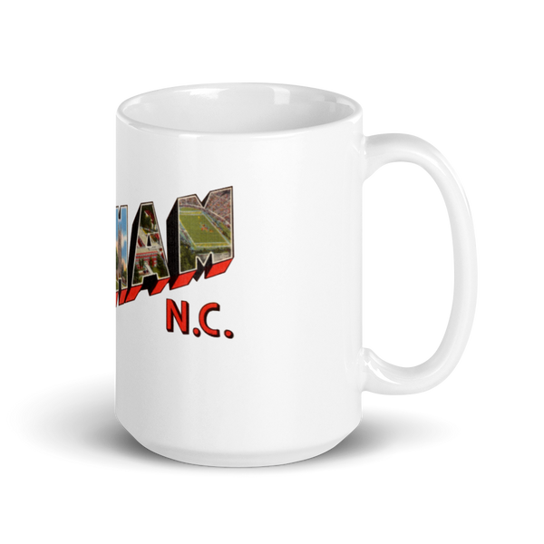 Greetings from Durham, NC Mug